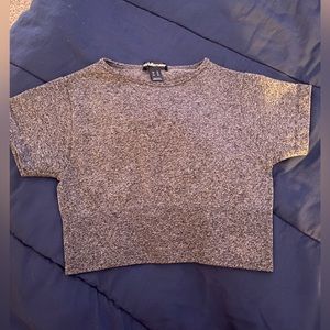 Charlotte Russe athletic grey crop top Size M